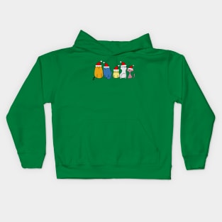 Five Cute Christmas Cats Kids Hoodie